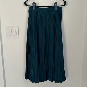 Love, Bonito Pleat Midi Skirt in Teal (Size M)